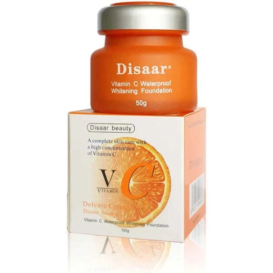 كريم أساس بفيتامين C مقاوم للماء من Disaar – Whitening Foundation Cream