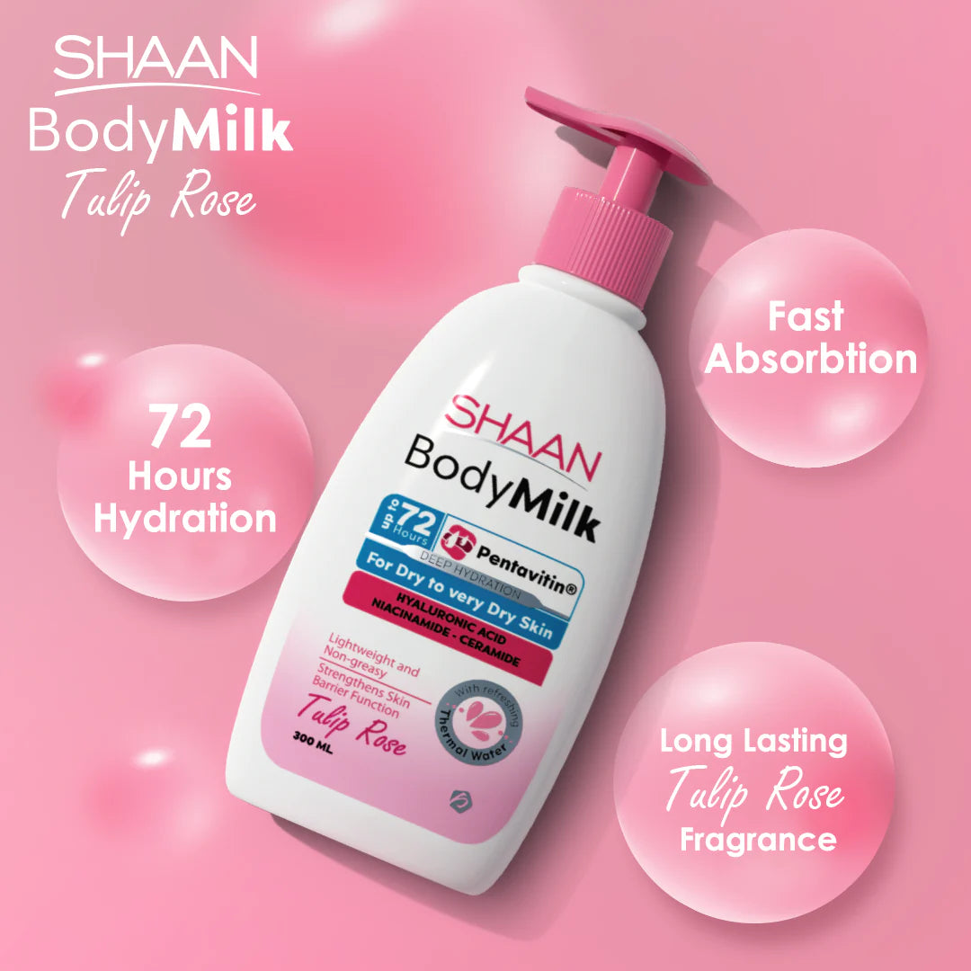 Shaan Body Milk – شان بادي ميلك بتركيبة زهرة التوليب