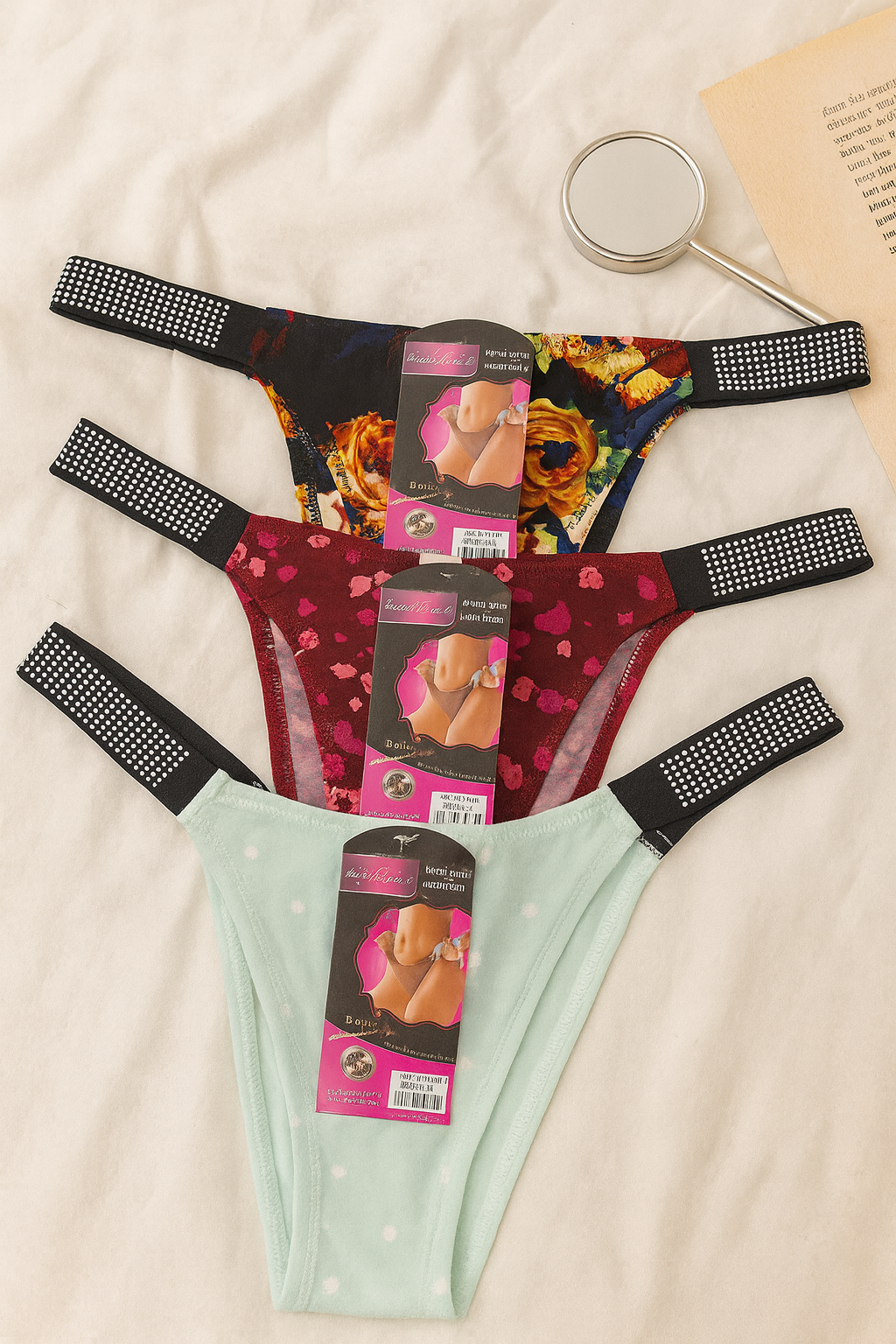 كولكشن بانتي جي سترينج نسائي مزين بفصوص – ألوان متنوعة