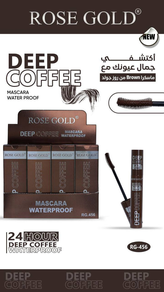 ماسكرا ROSE GOLD – Deep Coffee Waterproof درجة بني (Brown) ثابتة ٢٤ ساعة