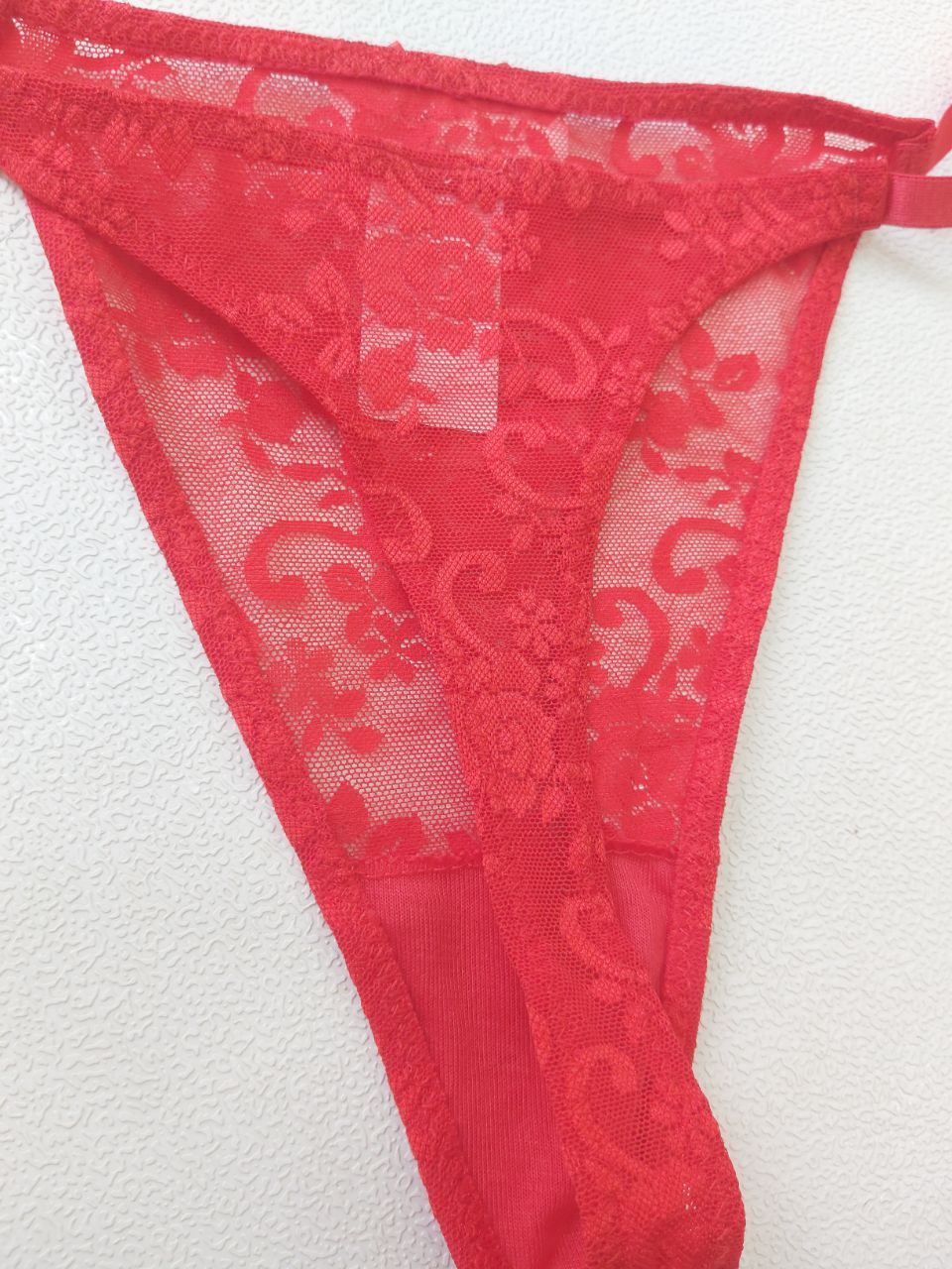 اندر فتلة دانتيل شفاف من ماركة Aosi Rose Underwear