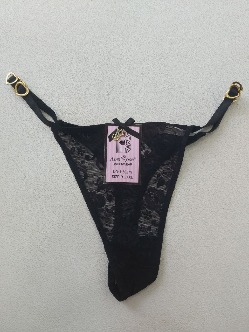 اندر فتلة دانتيل شفاف من ماركة Aosi Rose Underwear