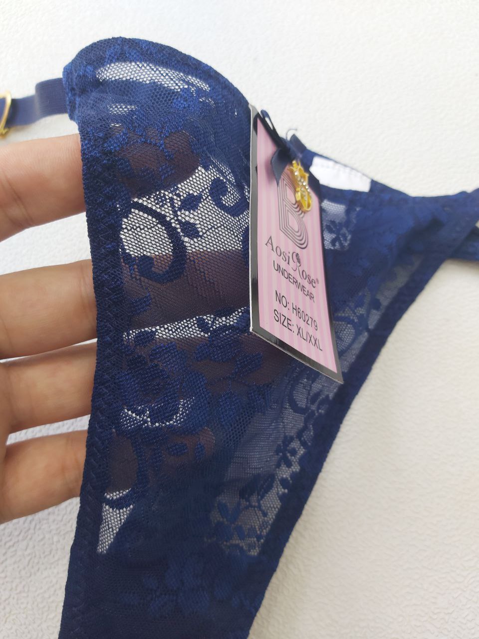 اندر فتلة دانتيل شفاف من ماركة Aosi Rose Underwear