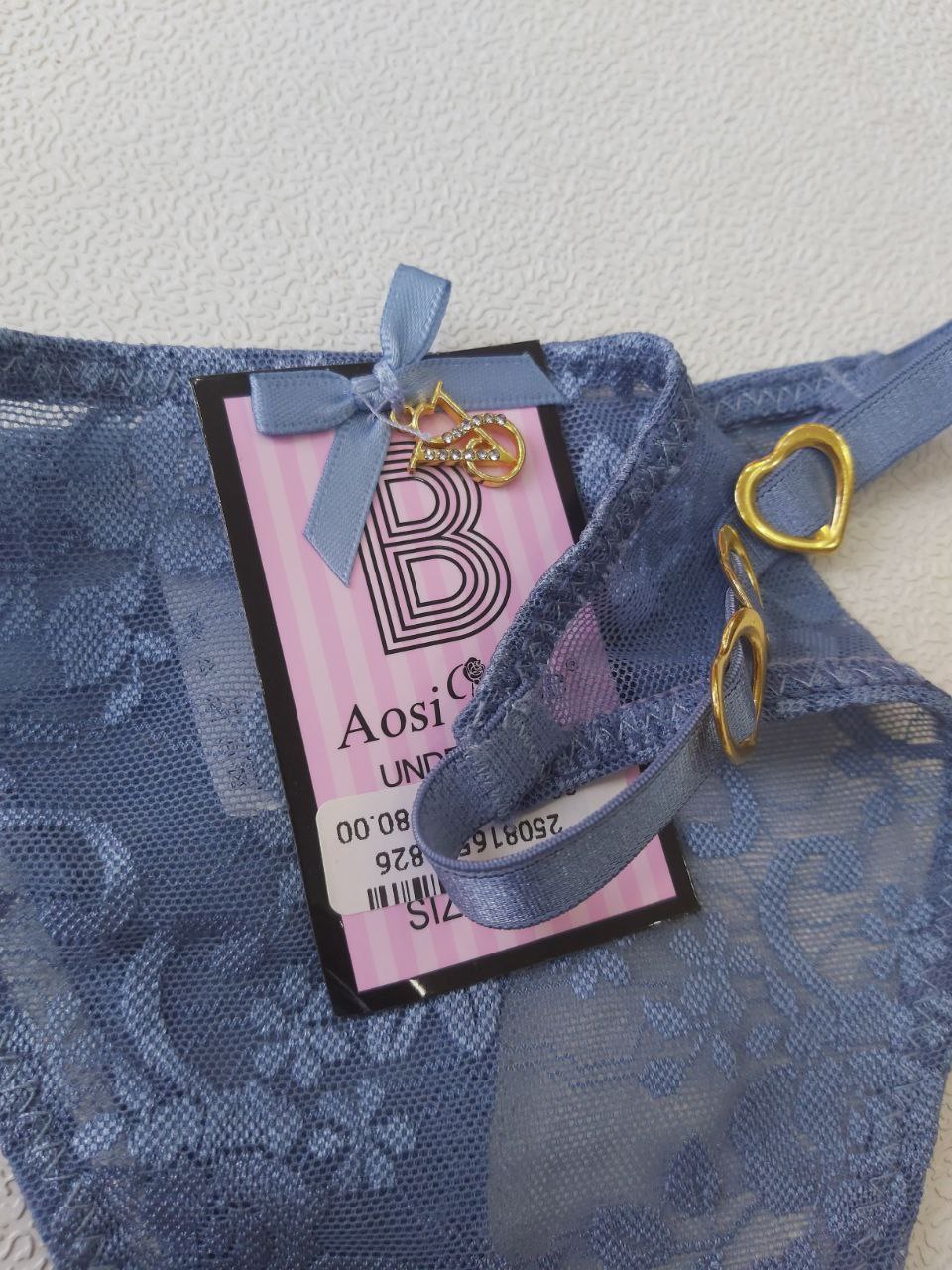 اندر فتلة دانتيل شفاف من ماركة Aosi Rose Underwear