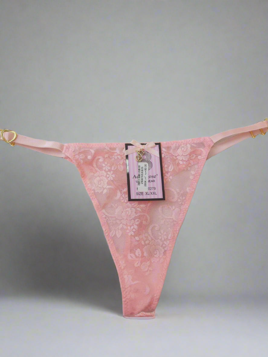اندر فتلة دانتيل شفاف من ماركة Aosi Rose Underwear