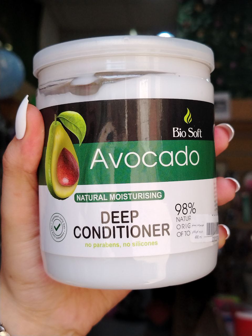 حمام كريم بالأفوكادو لترطيب الشعر – Bio Soft (490ml)