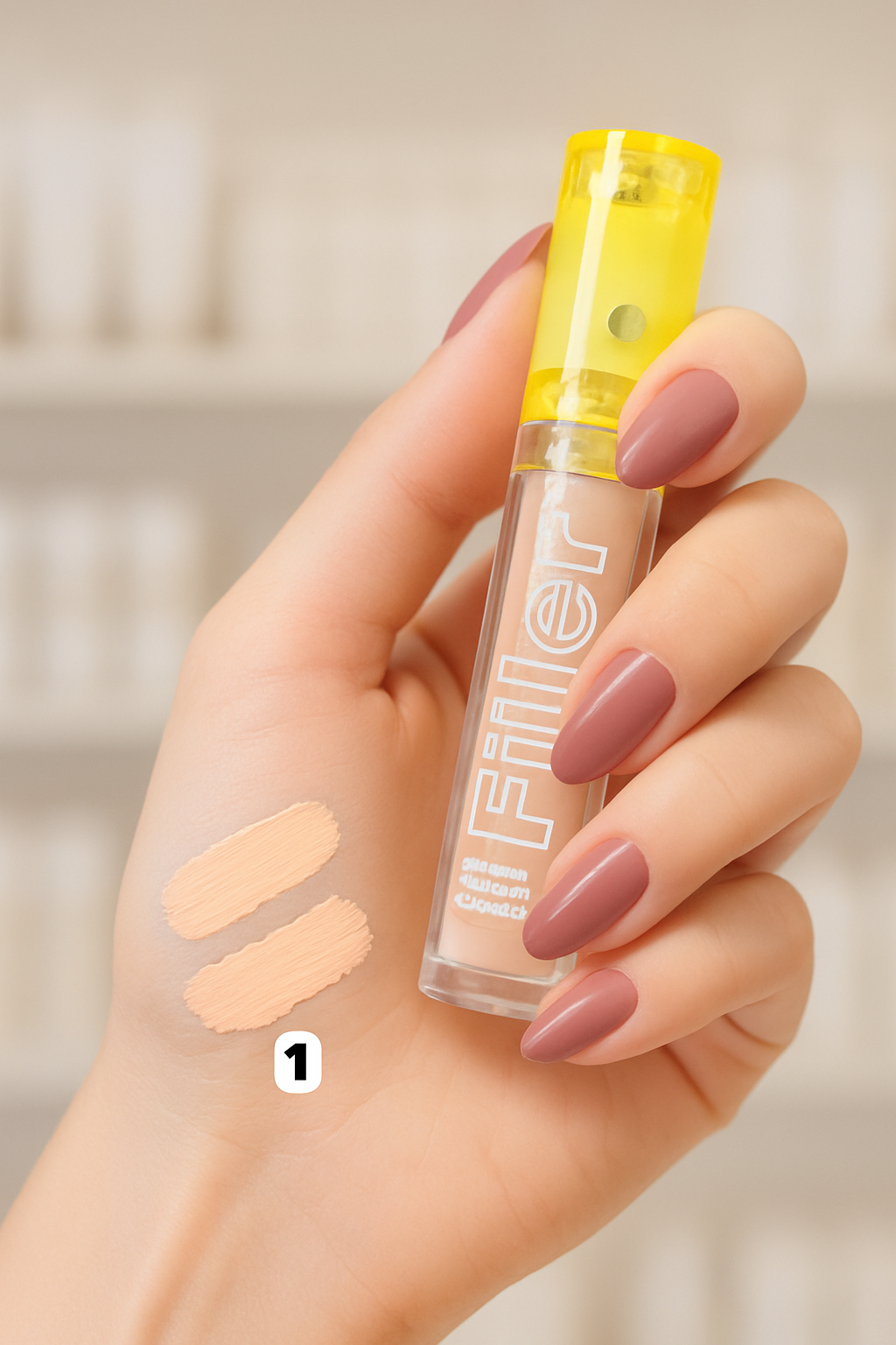 كونسيلر Rose Berry Filler – تغطية عالية وملمس ناعم (3 درجات)