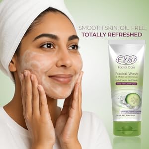 EVA Facial Wash & Make-Up Remover بخلاصة الخيار (Cucumber) – من مجموعة Eva Facial