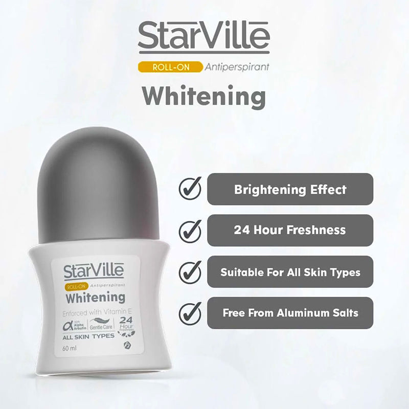 ستارفيل رول أون لتفتيح الإبط بالفيتامين E – StarVille Whitening Roll-On
