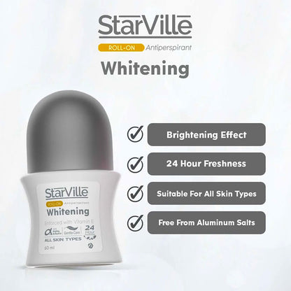 ستارفيل رول أون لتفتيح الإبط بالفيتامين E – StarVille Whitening Roll-On