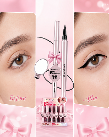 آيلاينر كيس بيوتي بالقلم مع مراية Kiss Beauty Eyeliner Pen