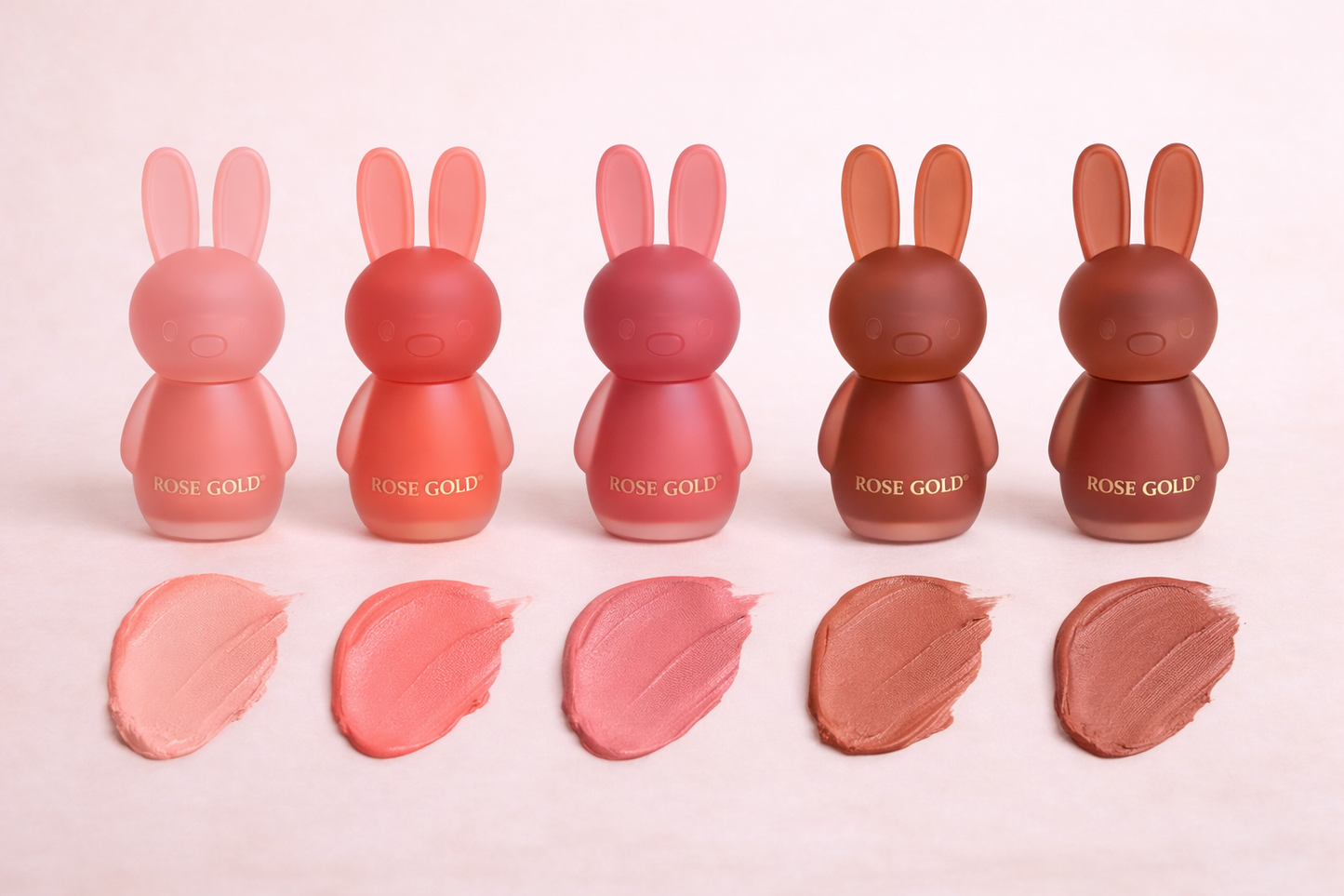 Rose Gold Cute Rabbit Mousse Blusher & Lip Gloss – بلاشر موس وليب جلوس 2 في 1