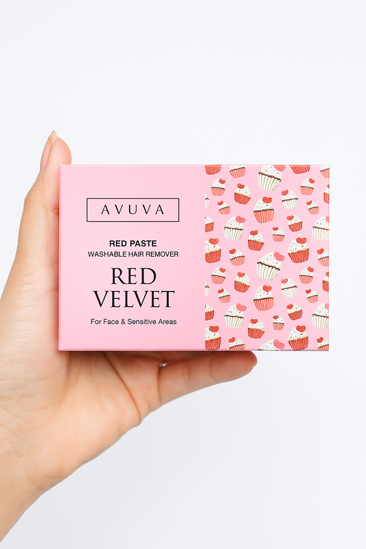 معجون إزالة الشعر AVUVA Red Velvet – للوجه والمناطق الحساسة