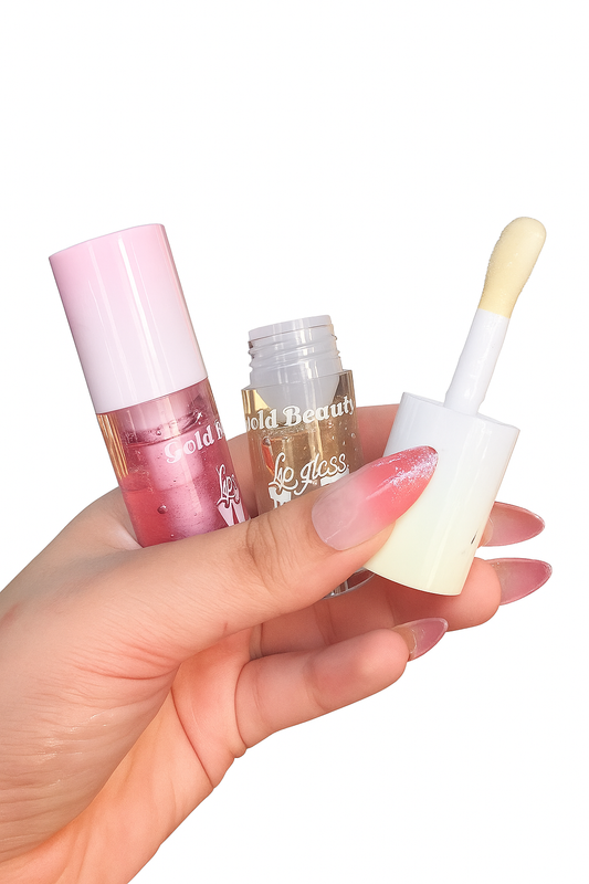ليب جلوس شفاف Gold Beauty – ترطيب ولمعان طبيعي