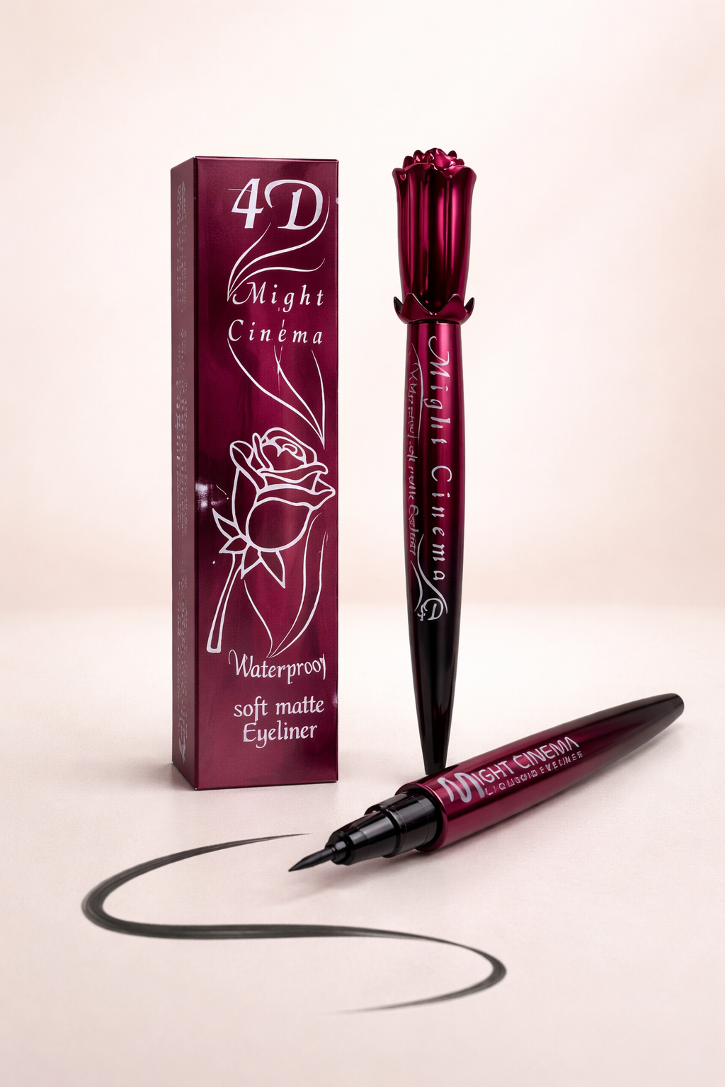 might Cinema 4D Waterproof Eyeliner – آيلاينر أسود مقاوم للماء