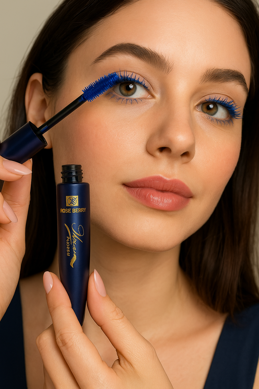 ماسكارا Rose Berry الزرقاء – كثافة ولون جريء