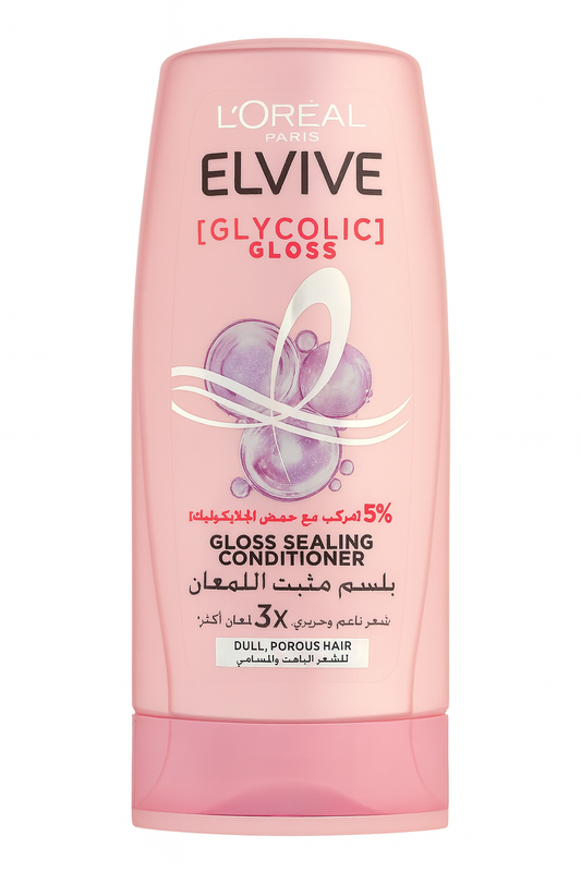💖 L'Oréal Elvive Glycolic Gloss Conditioner – بلسم لوريال إلڤيف لتثبيت اللمعان