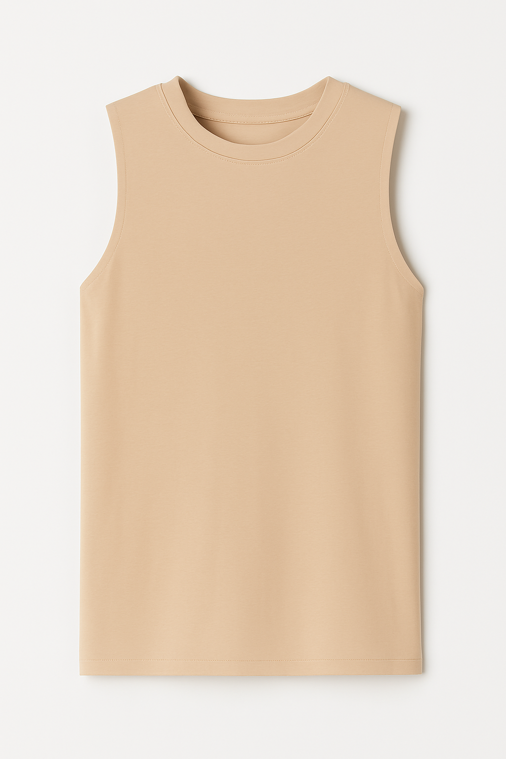 تيشيرت كت قطن  – Cotton Sleeveless Top for Women (XL–3XL)