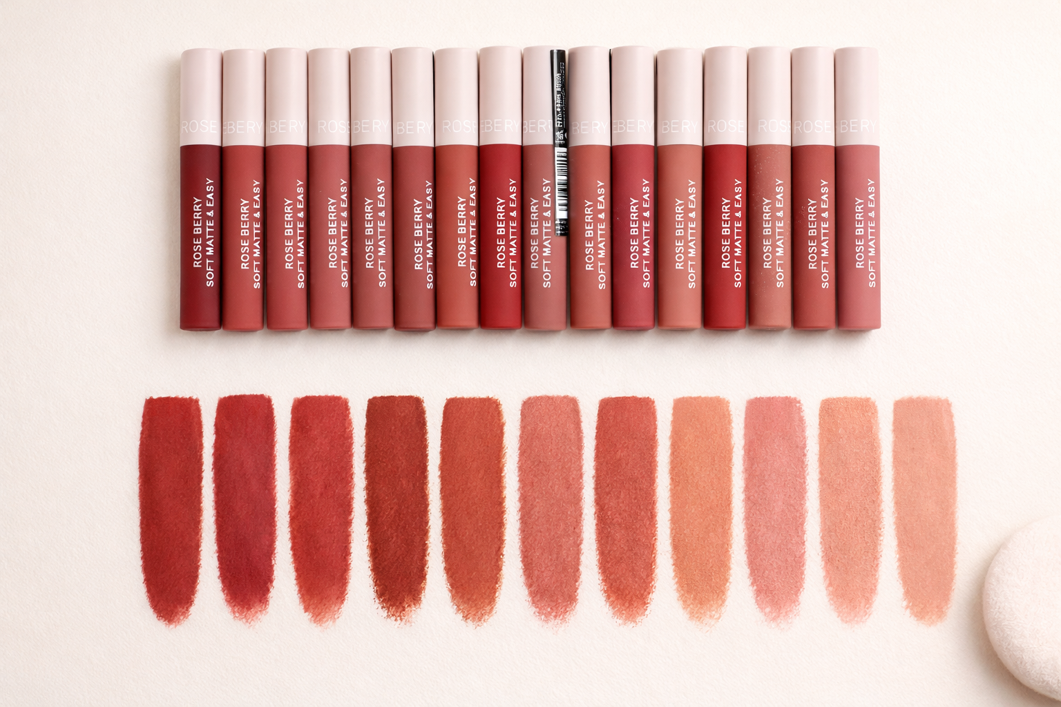 سيت روج روز بيري 12 درجة مات – Rose Berry Lip Set