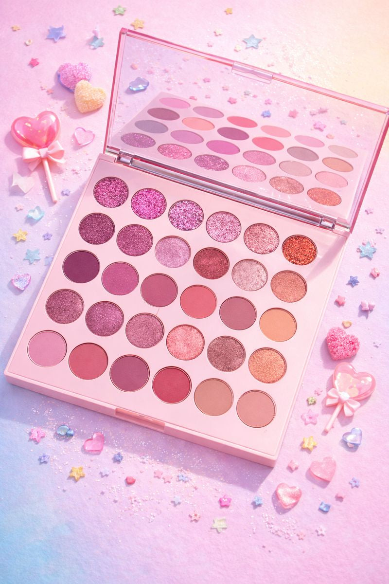 Rose Gold Bloom Eyeshadow Palette – باليت ظلال عيون 30 لون