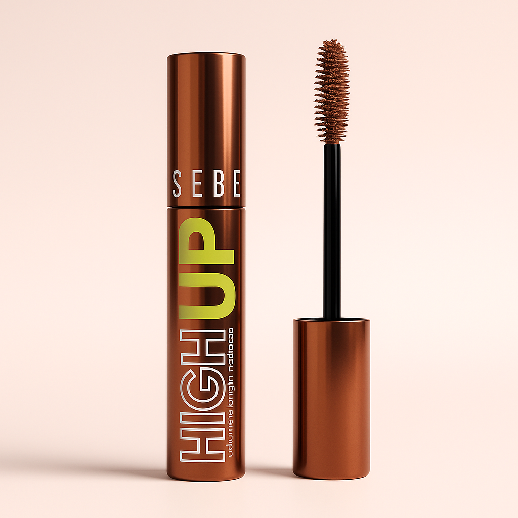 ماسكارا Rose Berry High Up – Brown بدرجة بني طبيعية جذابة، تمنحك رموش أطول وأكثر كثافة مع لوك دافئ وناعم مناسب للمكياج اليومي.