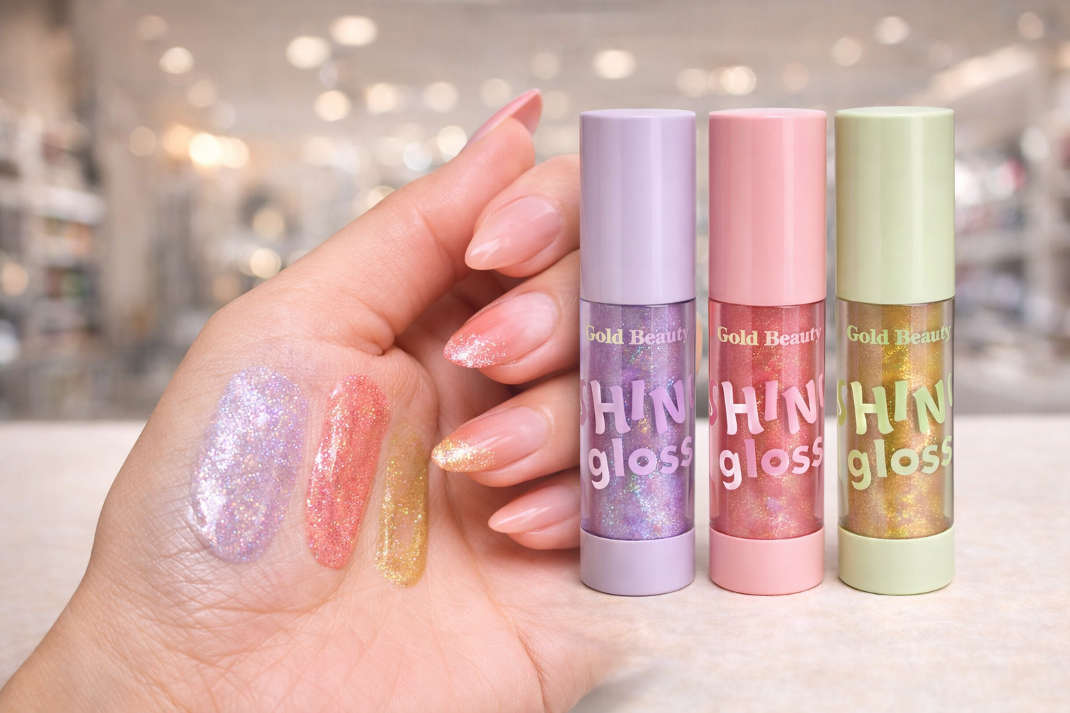 جلوس جولد بيوتي شيمر – Shine Gloss | Gold Beauty