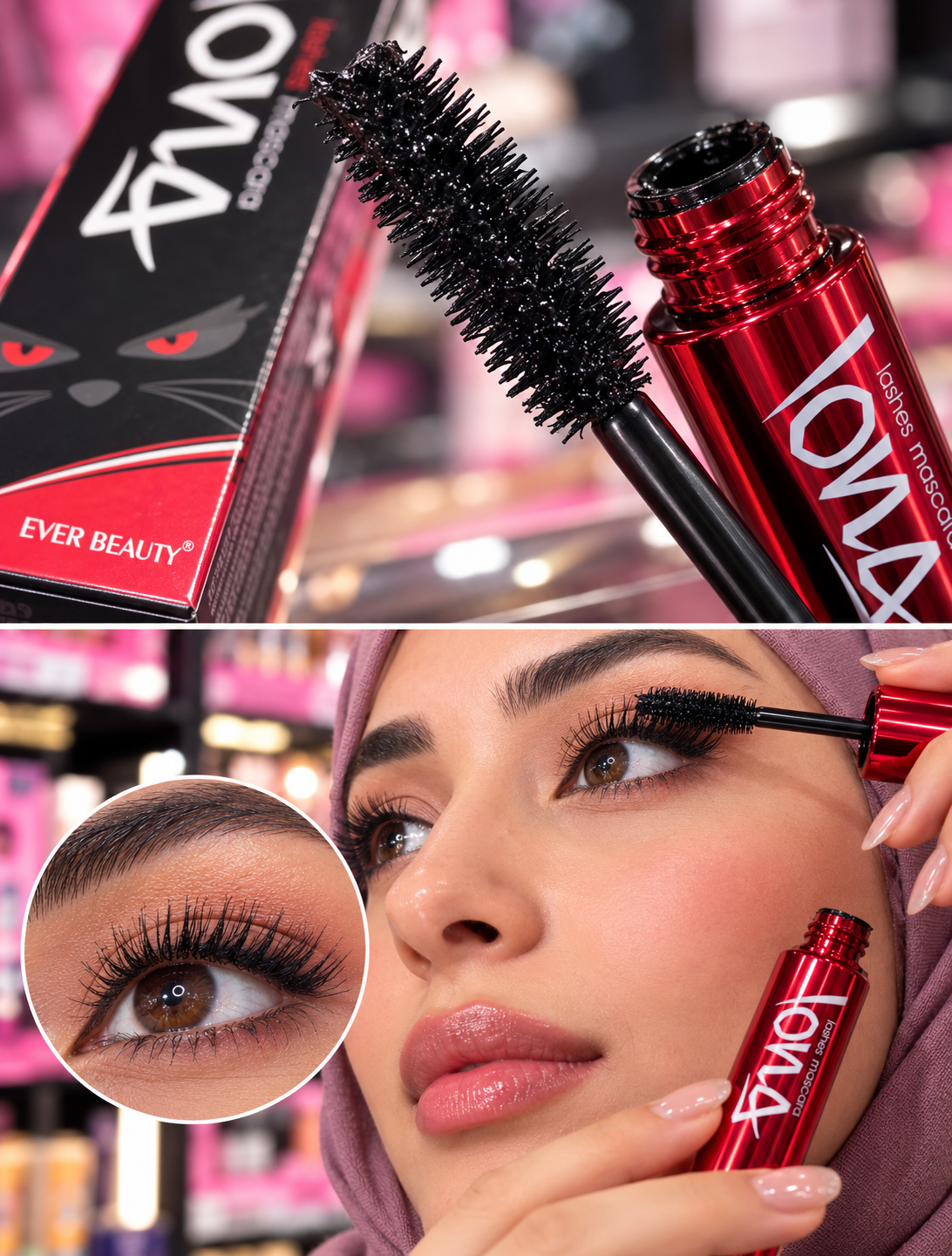 مسكرة إيفر بيوتي لونج ووتر بروف للكثافة والطول | Ever Beauty Long