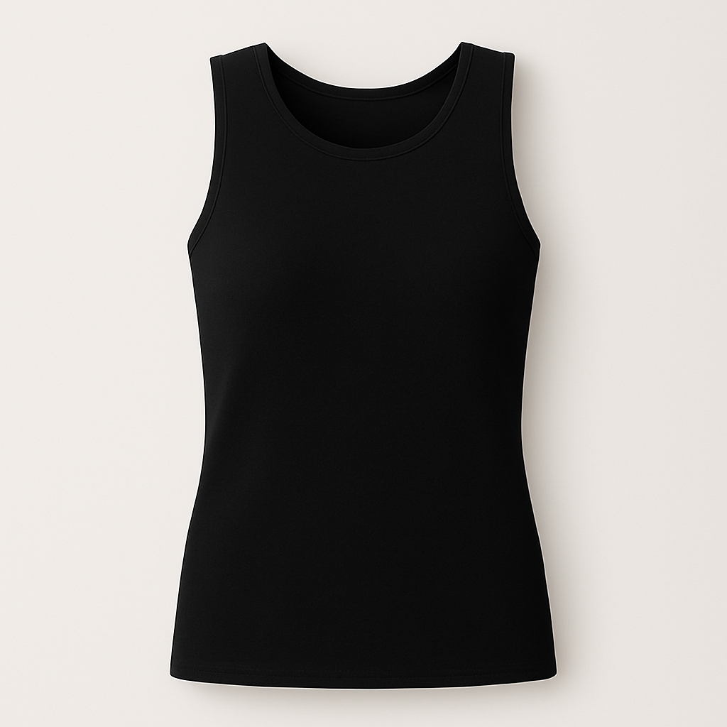 تيشيرت كت قطن  – Cotton Sleeveless Top for Women (XL–3XL)