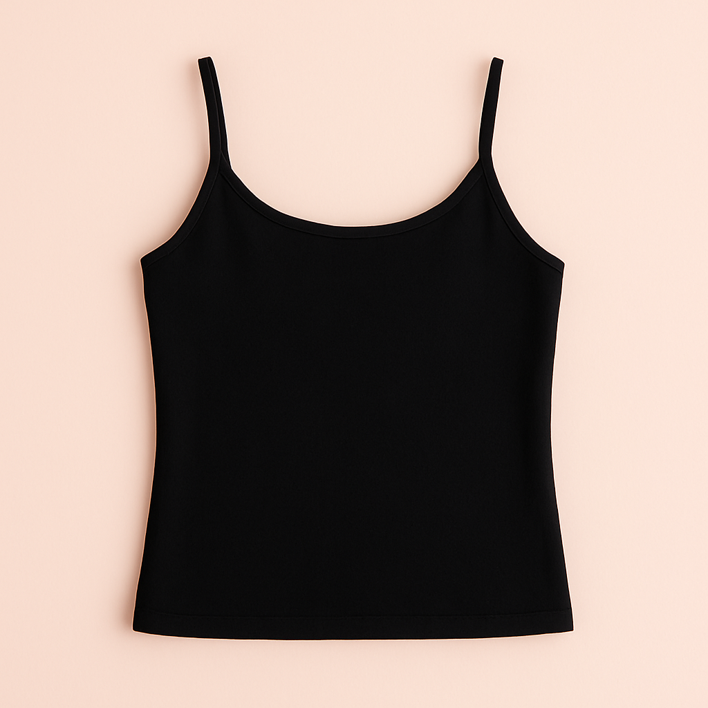 توب كت قطن بحمالات – Cotton Spaghetti Strap Top (XL-3XL)