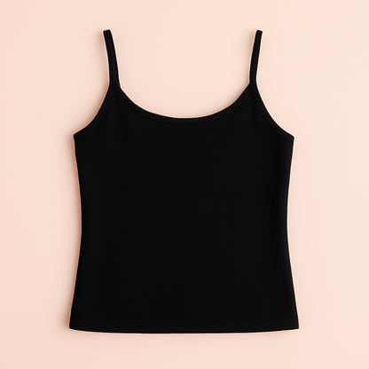 توب كت قطن بحمالات – Cotton Spaghetti Strap Top (XL-3XL)
