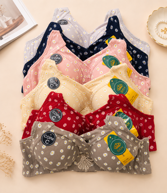 برا قطن كب C بتبطين خفيف بدون حديدة