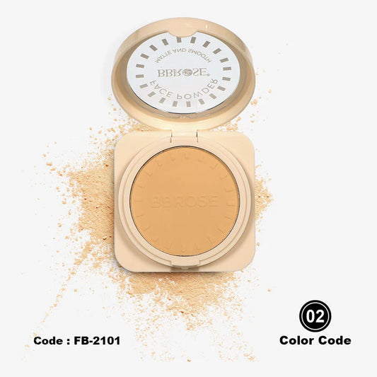 BBROSE Compact Face Powder – تغطية ناعمة ومطفية تدوم طويلًا