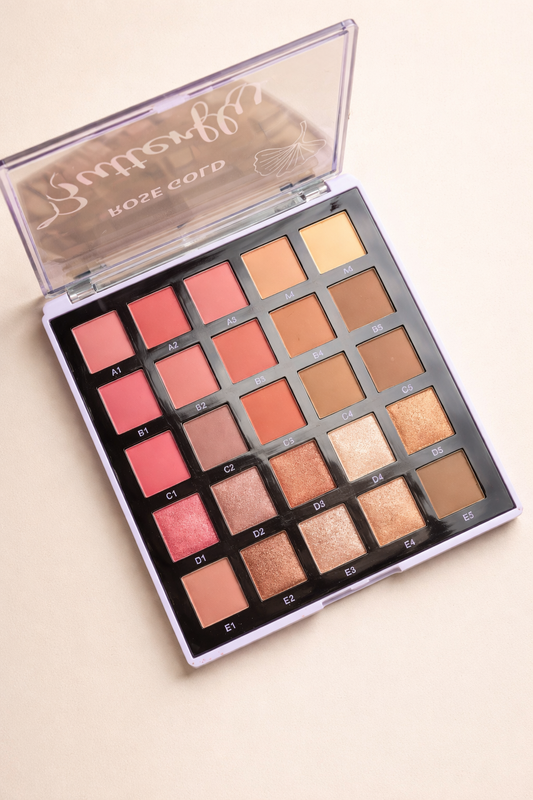 Rose Gold 25 Colors Eyeshadow Palette | باليت ايشادو روز جولد 25 لون