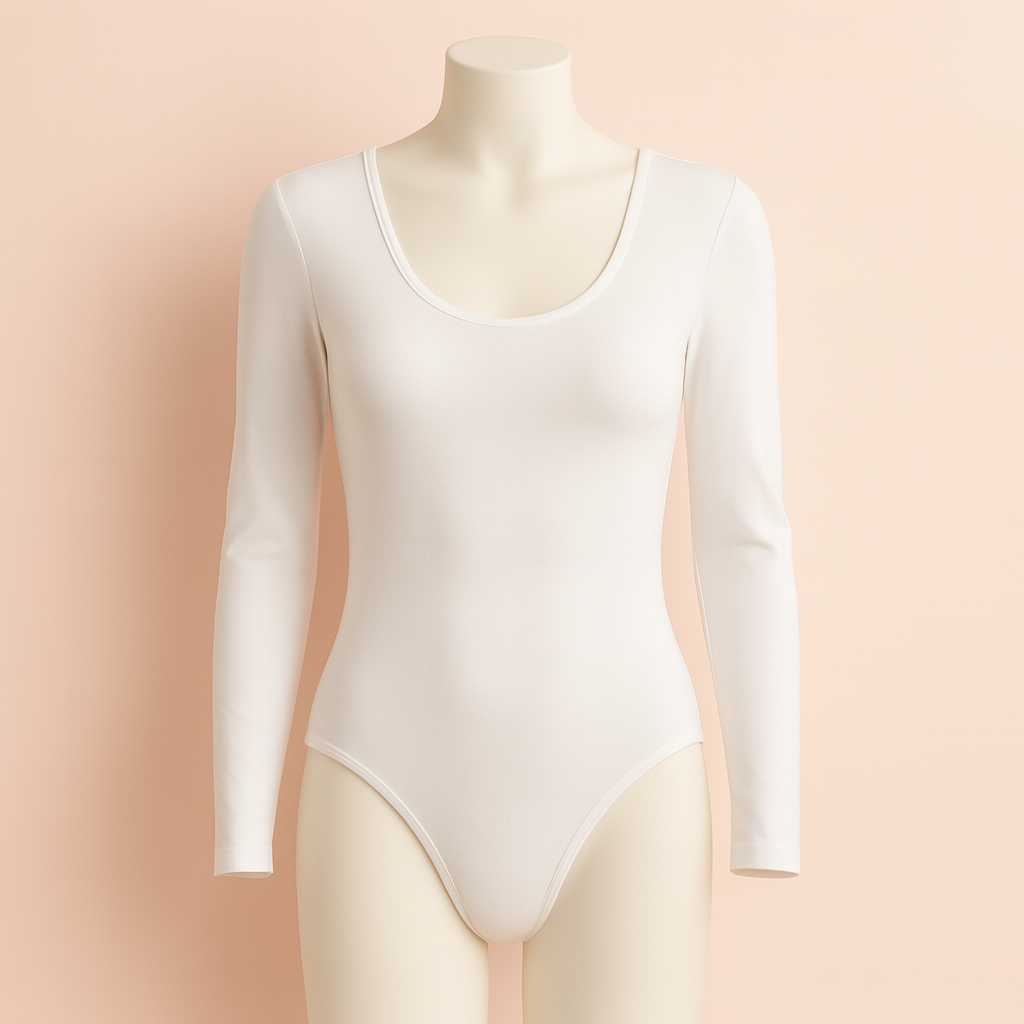 Seamless Long-Sleeve Bodysuit –  خامة كارينا سيمليس (فري سايز)