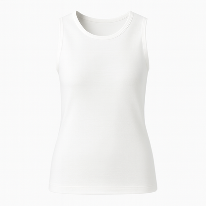 تيشيرت كت قطن  – Cotton Sleeveless Top for Women (XL–3XL)