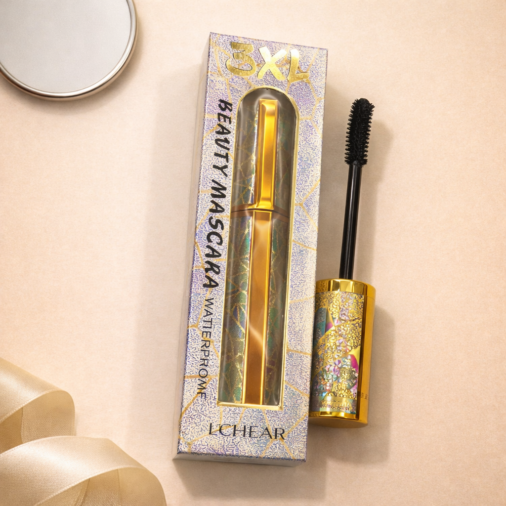 ماسكارا 3XL المقاومة للماء لتكثيف وإبراز الرموش – LCHEAR