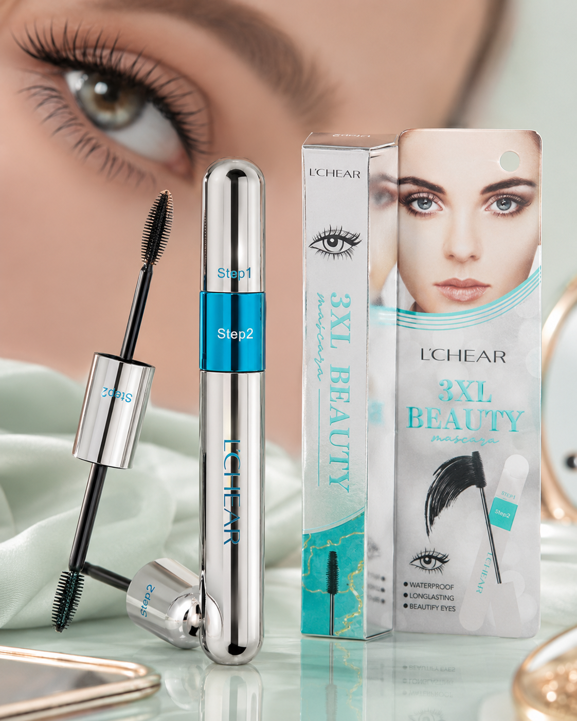 ماسكرا لاشير 3XL Beauty Step 1 & Step 2