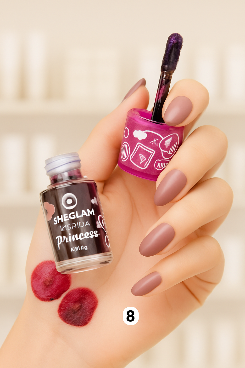 Sheglam Lip & Cheek Tint – ليب تنت وبلشر مائي ثابت طويلًا – لون قوي وثابت