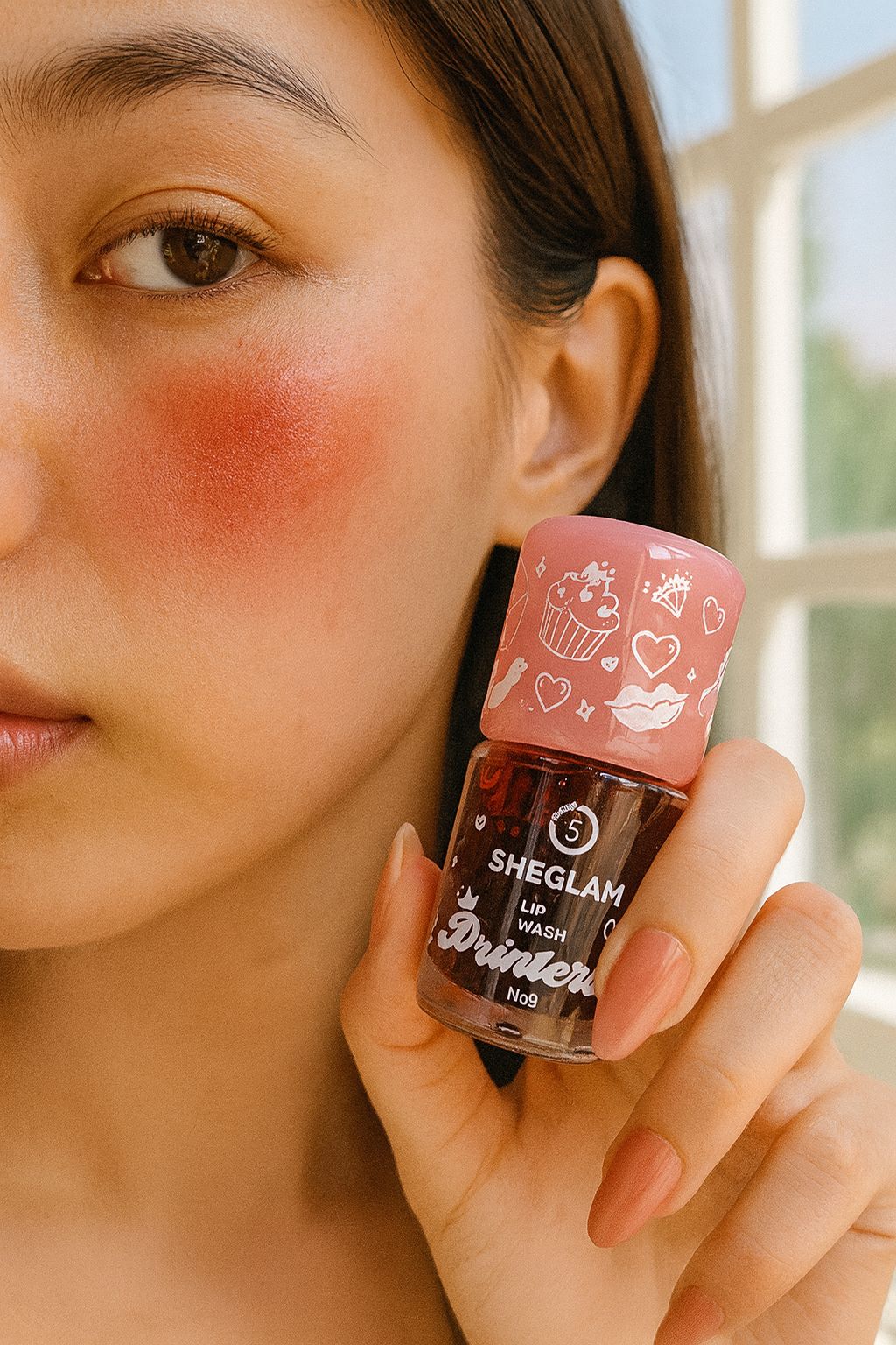 Sheglam Lip & Cheek Tint – ليب تنت وبلشر مائي ثابت طويلًا – لون قوي وثابت