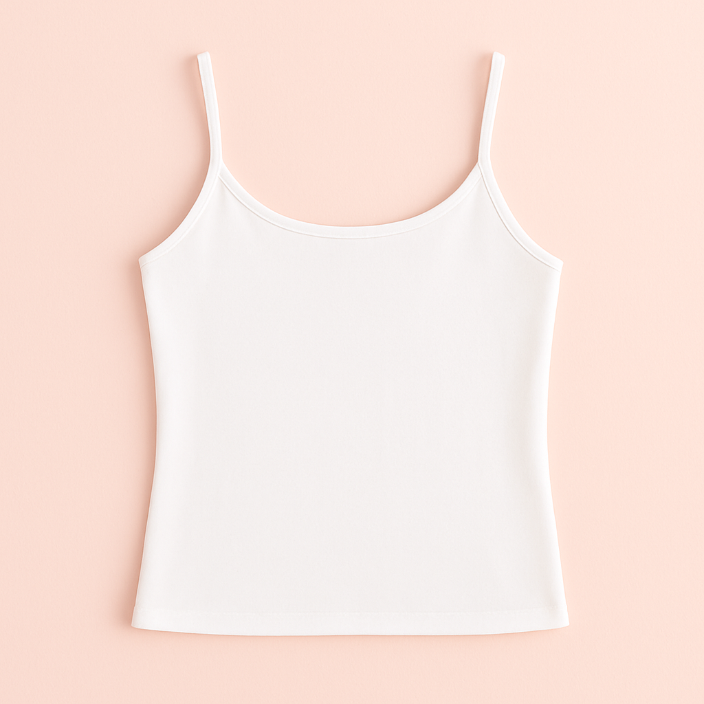 توب كت قطن بحمالات – Cotton Spaghetti Strap Top (XL-3XL)