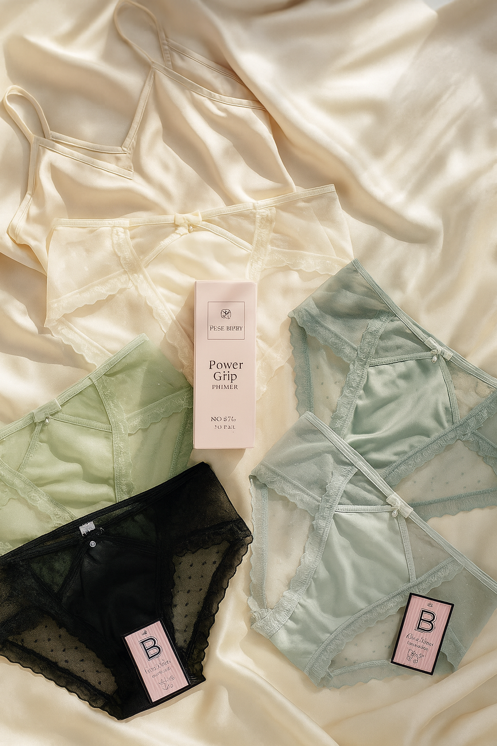 Satin & Mesh Lace Panties – L/XL (Elegant Soft Collection)