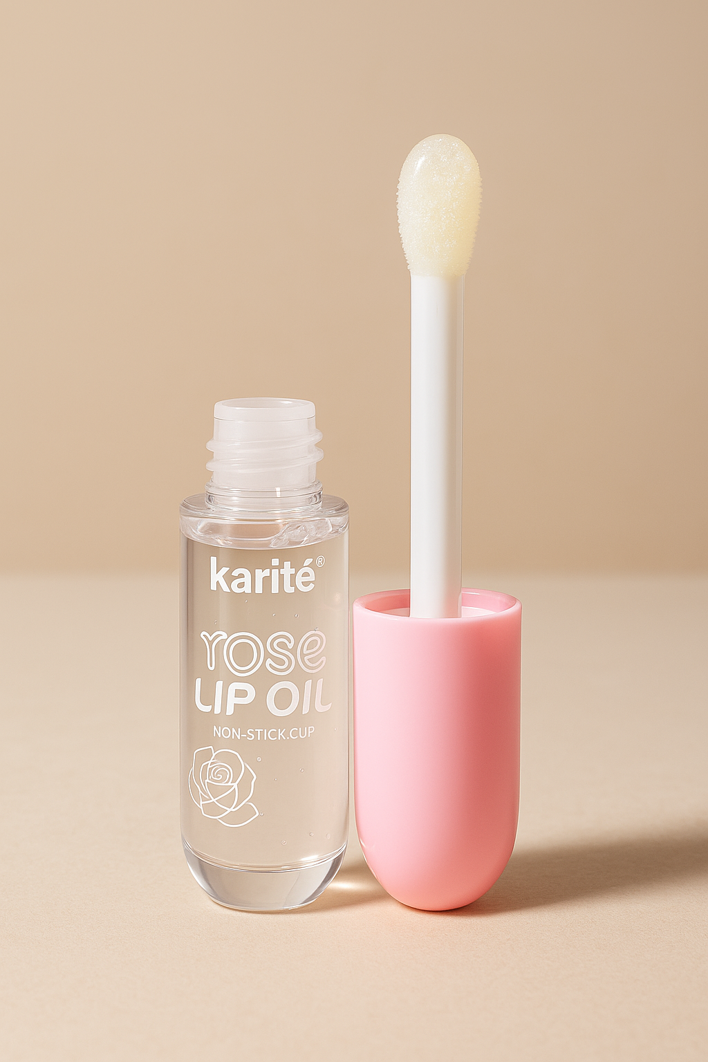Karité Rosé Lip Oil – Non-Stick Hydrating Gloss
