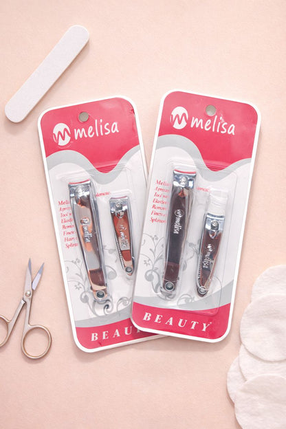 طقم قصّافة أظافر 2 قطعة – Melisa (كبيرة + صغيرة)