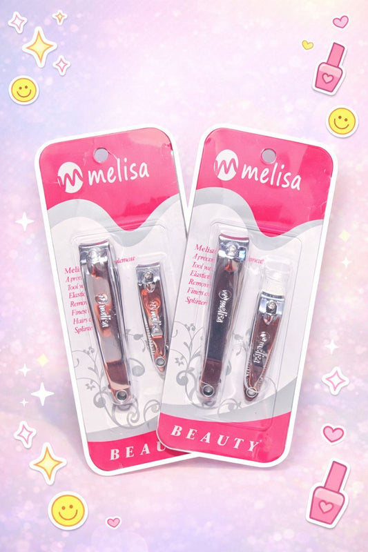 طقم قصّافة أظافر 2 قطعة – Melisa (كبيرة + صغيرة)