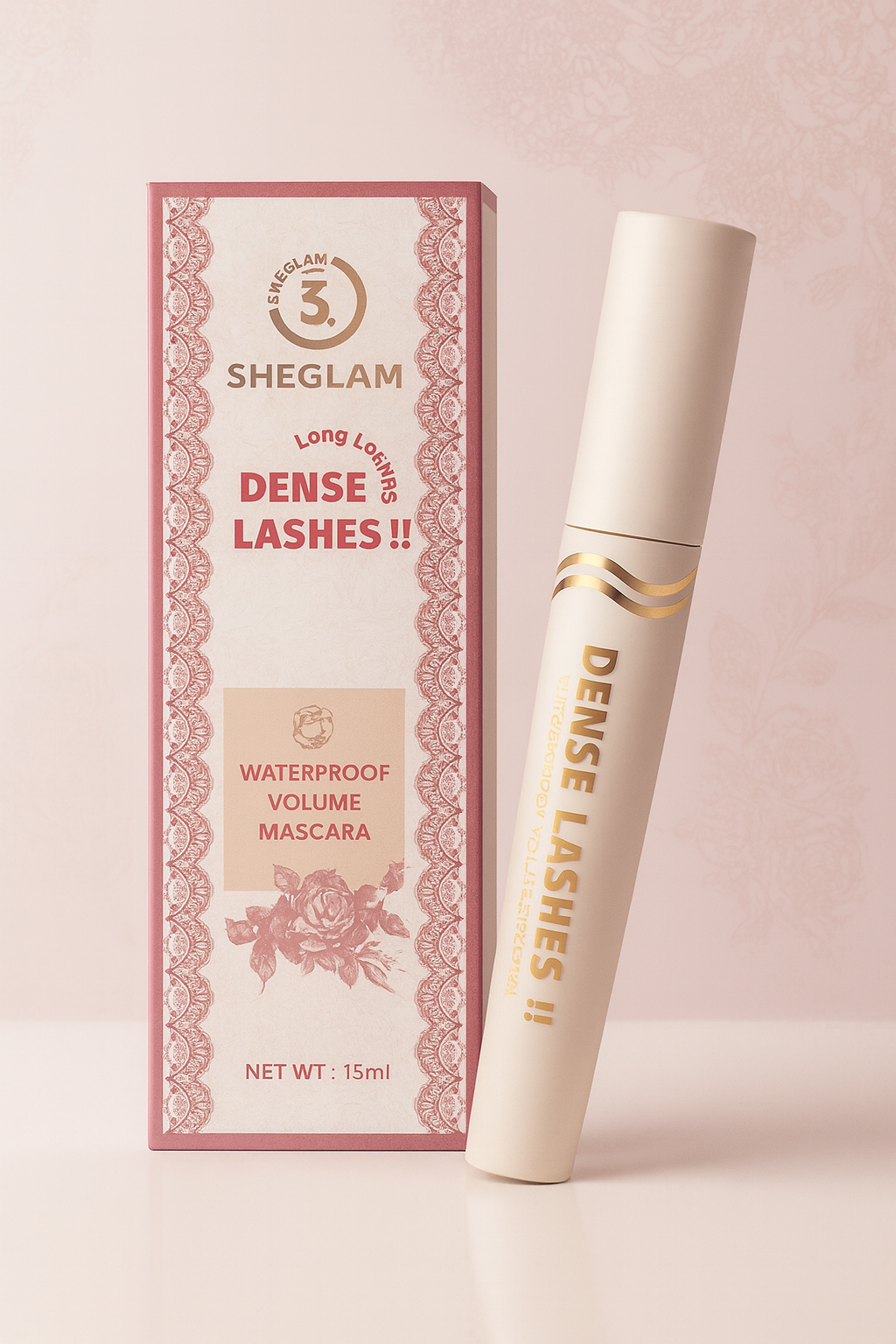 Sheglam Dense Lashes Waterproof Mascara – ماسكارا شوجلام لتكثيف وإطالة الرموش ضد المياه