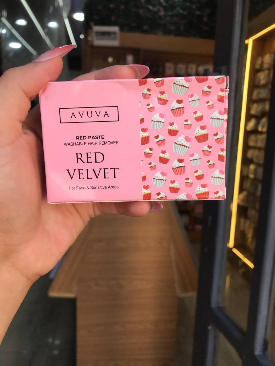 معجون إزالة الشعر AVUVA Red Velvet – للوجه والمناطق الحساسة