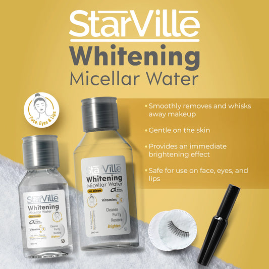 ماء ميسيلار ستارفيل لتفتيح وتنظيف البشرة – StarVille Whitening Micellar Water