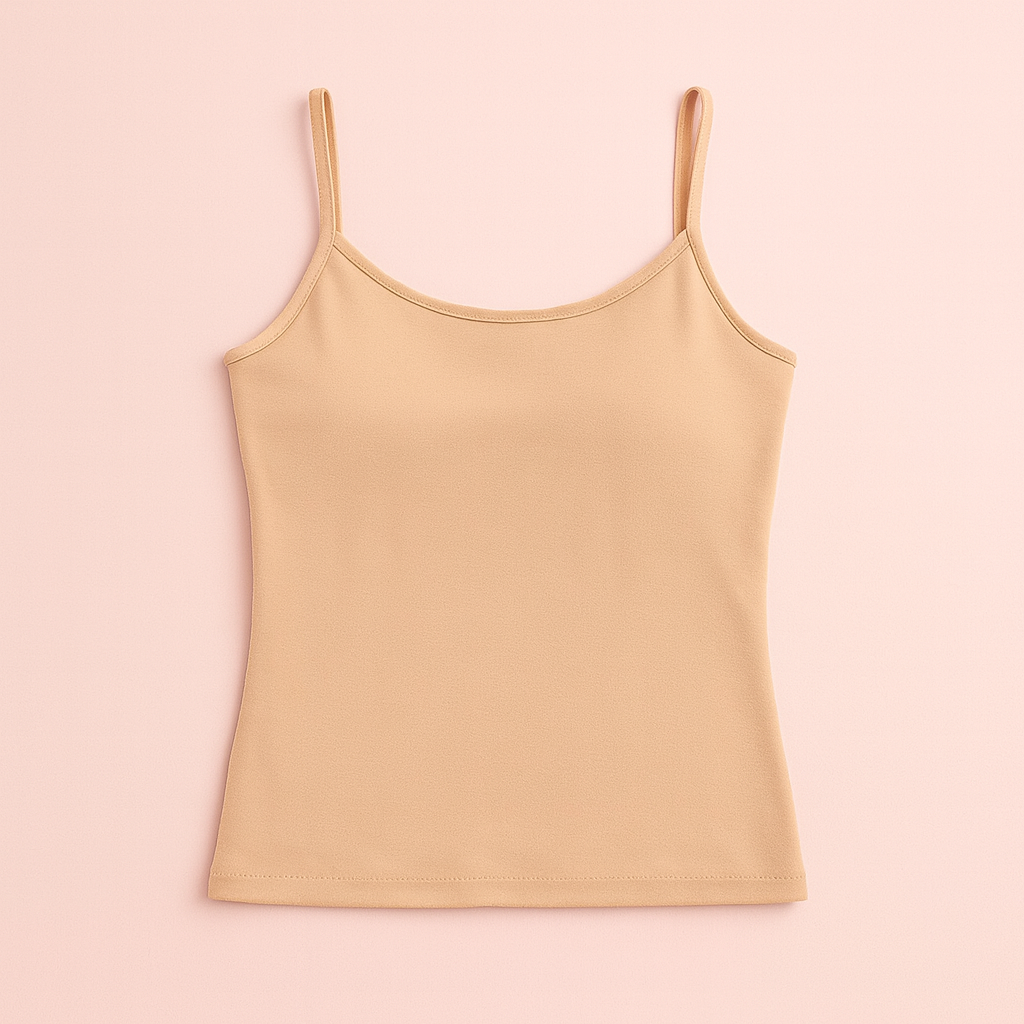 توب كت قطن بحمالات – Cotton Spaghetti Strap Top (XL-3XL)