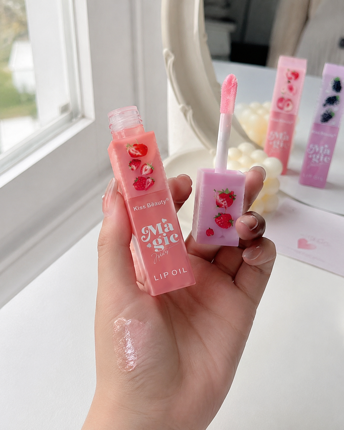 ليب أويل كيس بيوتي Magic Jelly Lip Oil