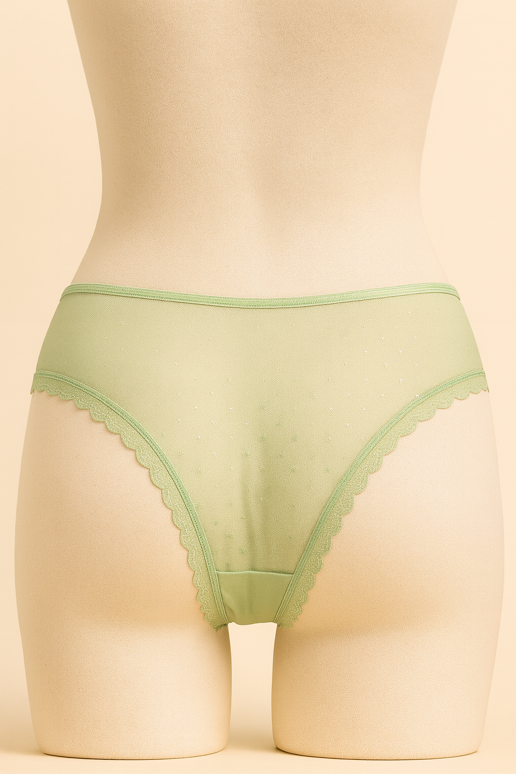 Satin & Mesh Lace Panties – L/XL (Elegant Soft Collection)